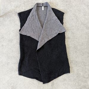 Lolë Wool Blend Open Front Cardigan Vest Sweater Women's One Size